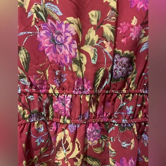 Wayf Floral Tie Front Long Sleeve Blouse / Cardigan - Picture 12 of 13